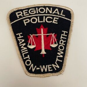 Police Shoulder Patch Original Unused- Hamilton-Wentworth Canada Regional Police